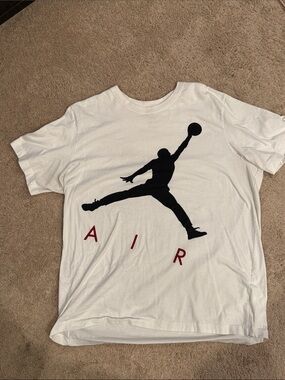 Nike White T-Shirt Air Jordan